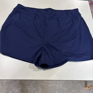 Women's Lands End Navy Blue Swim Shorts size 18